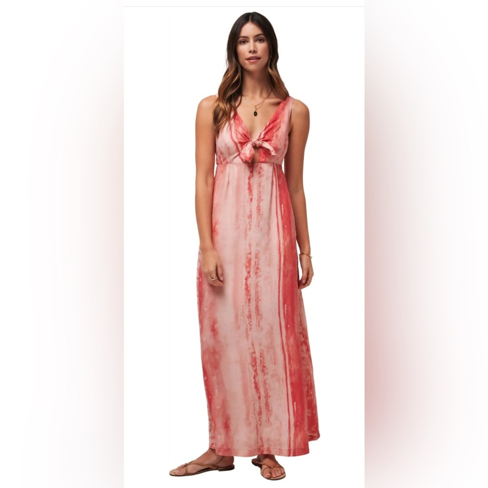 Travis Mathew Coral and Blush Maxi Dress